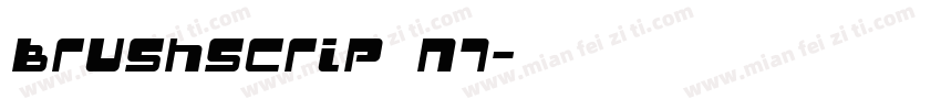 brushscrip N7字体转换
